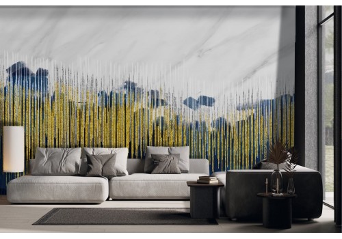 Artistic Wallpaper Abstract Gold Frame