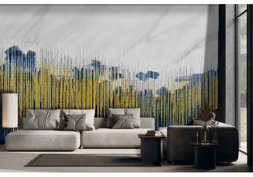 Carta da parati Artistica Quadro Astratto Oro