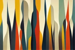 Colorful Abstract Vintage Wallpaper