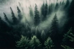 Carte da Parati Alberi Bosco Montagna