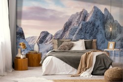 Adhesive Wallpaper Mountain Snow Winter