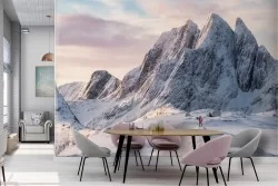 Carta da Parati Natura Paesaggio Neve