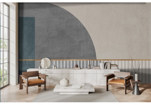 '70s Industrial Geometric Wallpaper