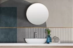 Industrial Geometric Adhesive Wallpaper from the '70s