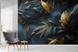 Luxury Gold Chiaroscuro Wallpaper