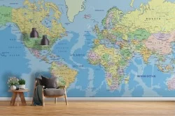 World Map Political World Map Wallpaper