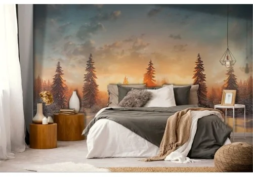 Mountain Snow at Sunset Wallpaper 2