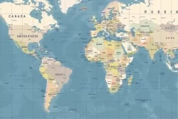 Carte da Parati Cartina geografica