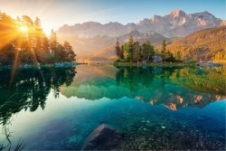 Carte da Parati Montagna nel lago