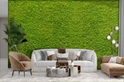 Adhesive Wallpaper Moss Green Lichen