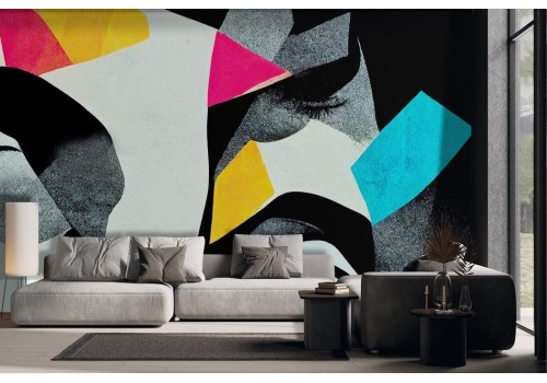 Colorful Modern Art Collage Wallpaper