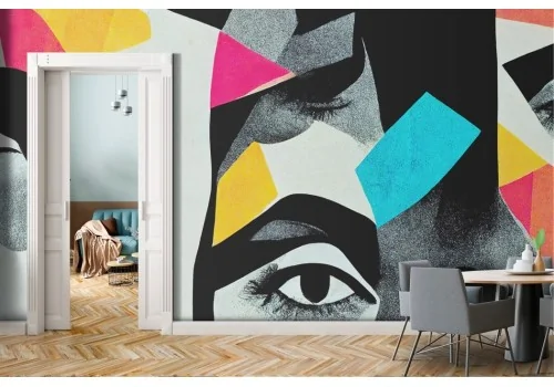 Colorful Modern Art Collage Wallpaper 2