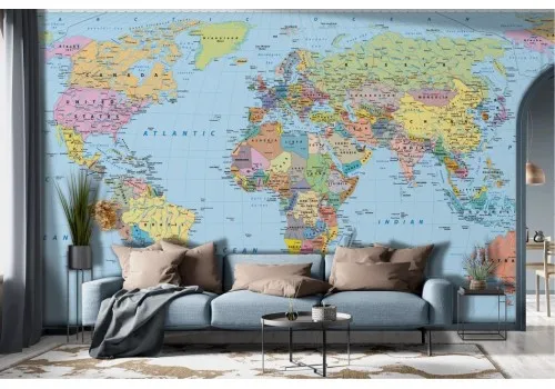 World Map Political Map Wallpaper