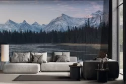 Landscape Wallpaper Mountain Mirror on the Lake