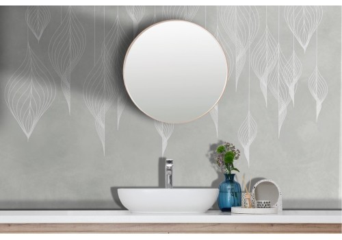 Stylized White Leaves Wallpaper 2