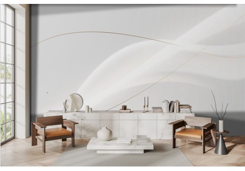 Carta da parati Luxury Bianca Minimal Moderna