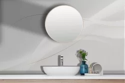 Carta da Parati Adesiva Luxury Bianca Minimal Moderna