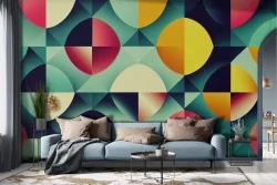 Vintage Polka Dot Tile Wallpaper