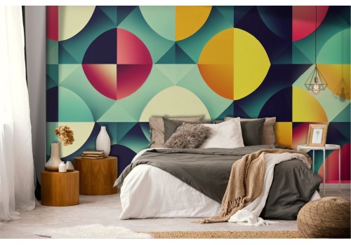 Vintage Polka Dot Tile Wallpaper 2