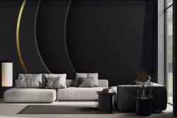 Carta da parati Luxury Linee Oro Moderna