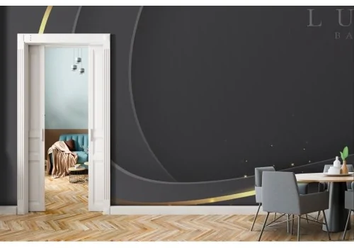 Carta da parati Luxury Linee Oro Moderna 2