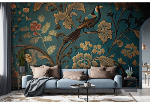 Vintage Art Tapestry Wallpaper