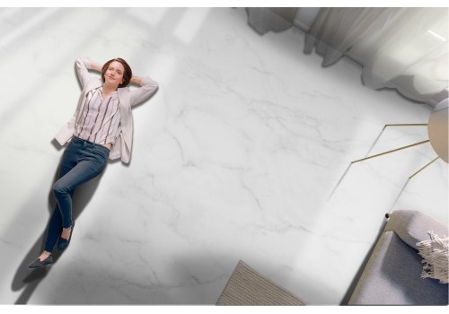 Classic white marble surface wallpaper 2