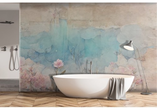 Watercolor Painted Flowers Wallpaper