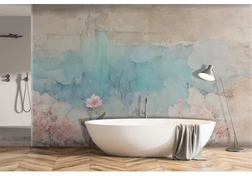 Watercolor Painted Flowers Wallpaper -a167