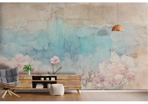 Watercolor Painted Flowers Wallpaper 2