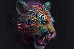 Carte da Parati Street art tigre