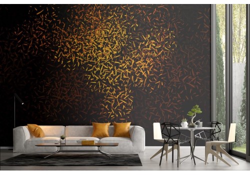 Carta da parati Astratta Pop Art Oro 2