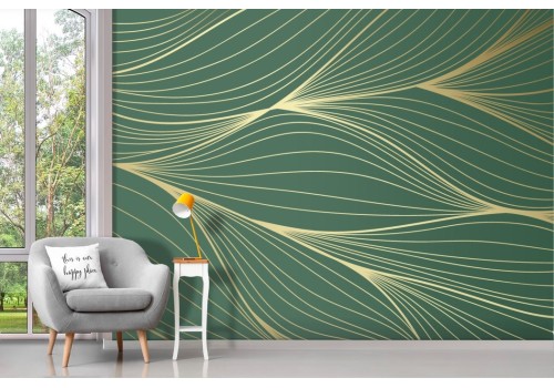 Stylized Gold Lines Wallpaper Sheets 2
