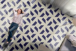 Wallpaper surface tiles geometry