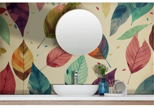 Artistic Colorful Leaves Wallpaper 2