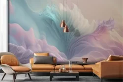 Adhesive Wallpaper Colorful Abstract Clouds