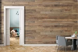 Carta da Parati Adesiva Rivestimento Legno Parquet