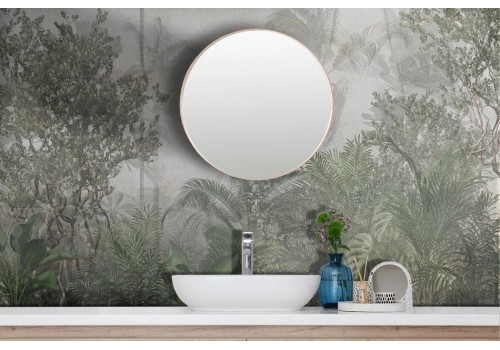 Tropical jungle forest green fog wallpaper 2