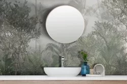 Adhesive Wallpaper Tropical Jungle Forest Green Mist