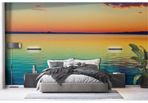 Carta da parati tramonto mare relax