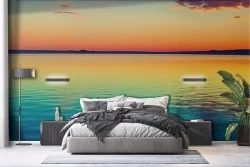 Carta da parati tramonto mare relax