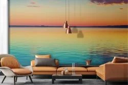 Carta da Parati Adesiva tramonto mare relax