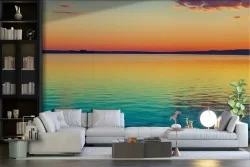 Carta da Parati Tramonto rilassante spiaggia