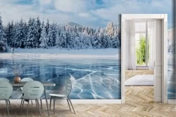 Frozen forest wallpaper