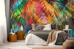 Abstract Tropical Leaves Wallpaper