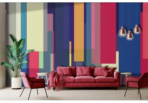 Abstract Wallpaper artistic colorful stripes -a186