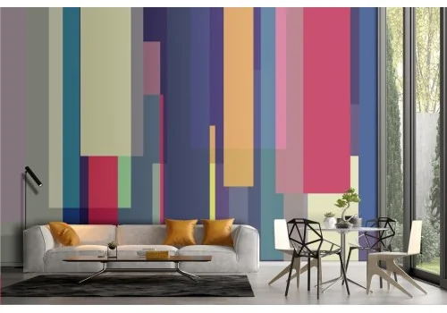 Abstract artistic colored stripes wallpaper 2