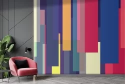 Colored Stripes Wallpaper