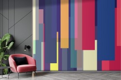 Carta da Parati Righe colorate