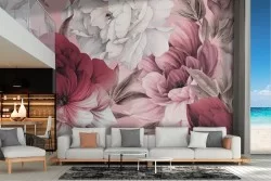 Elegant floral wallpaper
